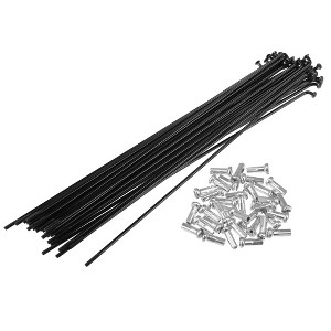 Unique Bargains 14G J Bend Bicycle Steel Spokes 36Pcs - 1 of 4