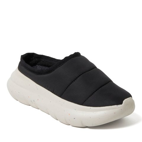 Женские сабо Dearfoams Women's Ontario Slip-On Clog With Regnr8 - Black Size 7