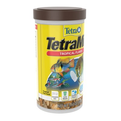 Tetra Tropical Flakes Nutritionally Balanced Fish Flavor Dry Fish Food - 3.53oz