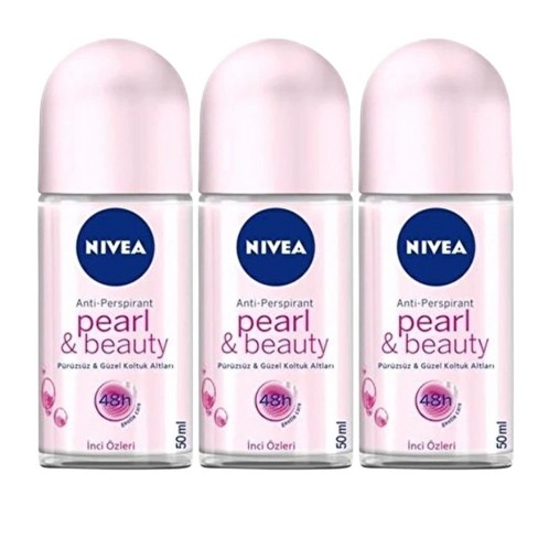 Nivea Women Pearl & Beauty Roll On 1.7oz (3 Pack) : Target