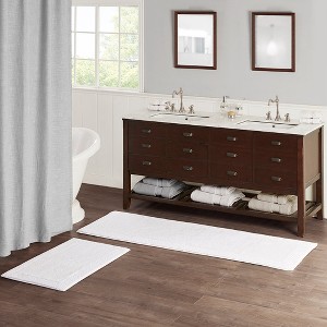 Airsurfer 100% Cotton Tufted 3000 GSM Reversible Bath Rug 21x34" - 1 of 4