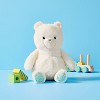 12'' Ivory Bear Stuffed Animal with Heart Shaped Nose - Gigglescape™ - 2 of 4