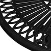 vidaXL Patio Table Black 24.4"x24.4"x25.6" Cast Aluminum - 4 of 4