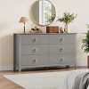 Fluted Dresser 54 Inch Wide, 7-Drawer Wood Dresser for Bedroom, Modern Chest of Drawers, Storage Organizer Cabinet for Living Room, Hallway - 4 of 4
