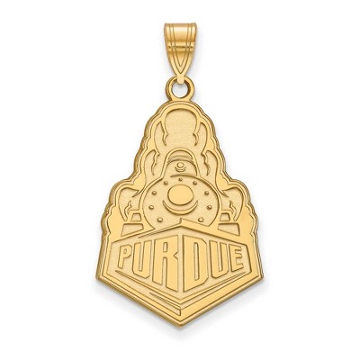 Black Bow Jewelry 14k Yellow Gold Purdue Boilermakers NCAA Extra Large Pendant
