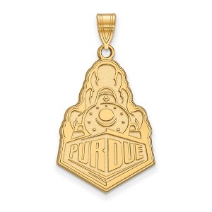 Black Bow Jewelry 14k Yellow Gold Purdue Boilermakers NCAA Extra Large Pendant - 1 of 3