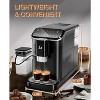 Coucheta Espresso Machine with Built-in Grinder, 20 Bar High Pressure, Cold & Hot Milk Frother, One-Touch Screen, Removable Water Tank, Black - 2 of 4