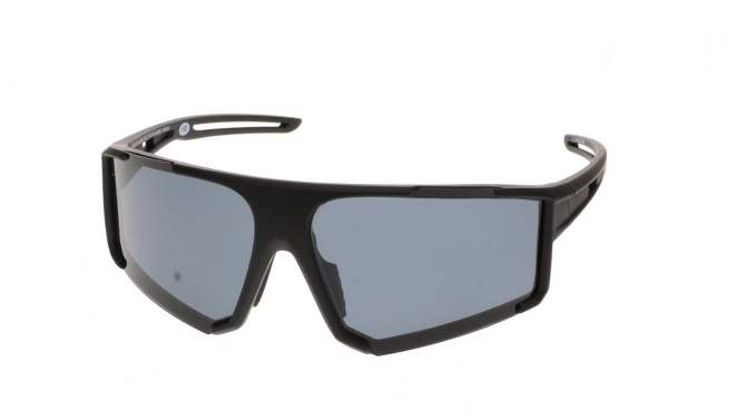 Men&#39;s Matte Plastic Shield Sunglasses - All In Motion&#8482; Metallic Gray, 2 of 4, play video