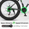 NAYSAYE Bicycles 26 Inch Fat Tire Bike 21 Speeds Full Gearing for Adults and Youth for Off Road, Black, 74"*25"*41" - 4 of 4