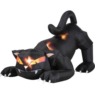 Halloween Black Cat with Turning Head