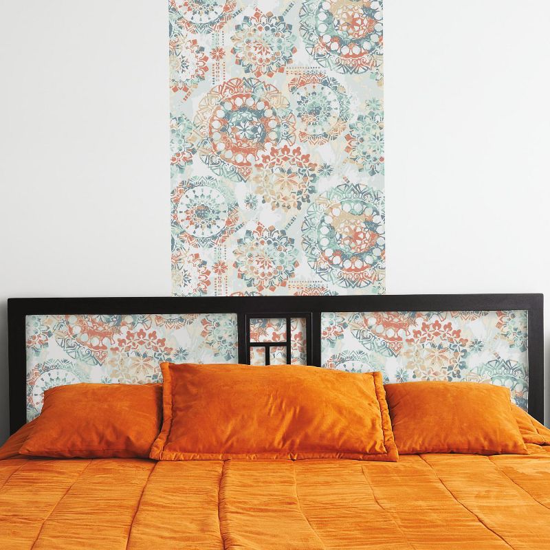 RoomMates Bohemian Peel &#38; Stick Wallpaper Orange/Blue, 4 of 8