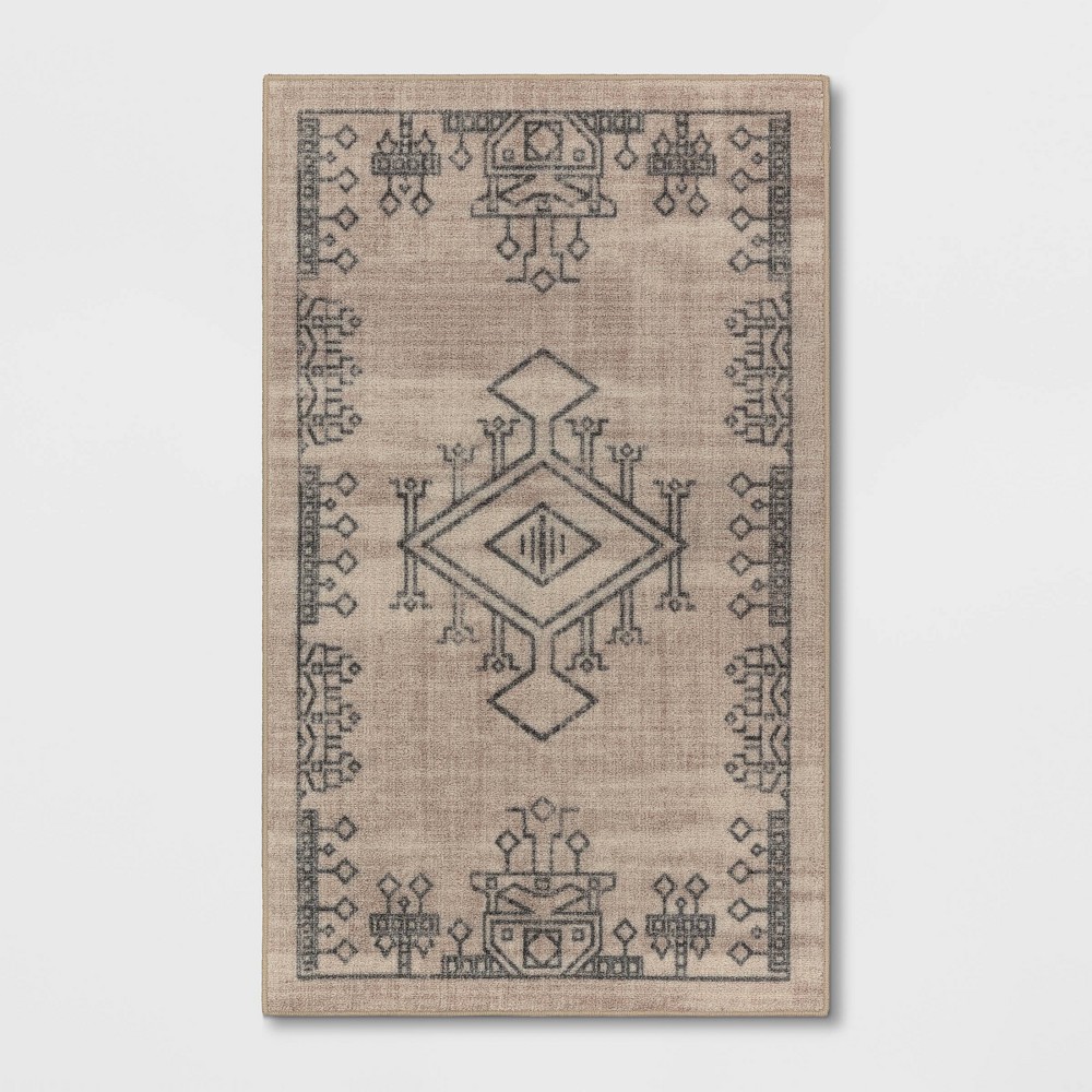 3'x5' Hancock Distressed Center Motif Rug Beige - Threshold™