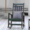 Oversized Patio Rocking Chair With Wood-Texture,Outdoor Rocking Chair,All Weather Resistant porch Rocking Chair -The Pop Home - 2 of 4