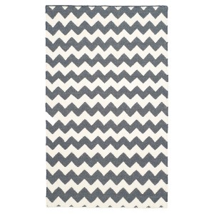 Myrna Dhurrie Accent Rug - Ivory / Charcoal (3