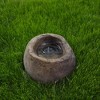 Faux Rock Fiberglass Garden Decorative Water Pond, Sandstone Outdoor Patio Waterfall Pond - 4 of 4