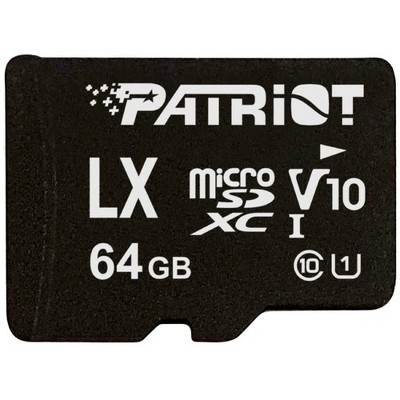 Patriot Memory 64 GB Class 10/UHS-I (U1) SDXC - 90 MB/s Read - 2 Year Warranty