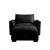 CAVINAS Plush Corduroy Accent Chair with Removable Lumbar Pillow, Modern Armchair for Living Room, Bedroom, Study, Warm Beige - 4 of 4