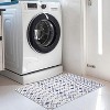 Acekool Washable Boho Area Rug, Low Pile, Non Slip, Foldable, Geometric Print for Entryway, Kitchen, Living Room, Blue Gray, Multi Sizes - 3 of 4
