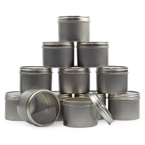 Cornucopia Brands 4oz Round Metal Tins w/View Window Lids, 12pk; Silver Party Favor Tins w/ Clear Lids - 1 of 4