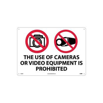 The Use of Cameras or Video Equipment Is Prohibited Sign M454AC