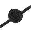 Unique Bargains Satin Ribbon Rose Pattern Adjustable choker necklace Wrap around wrist bracelet 1 Pc - 4 of 4