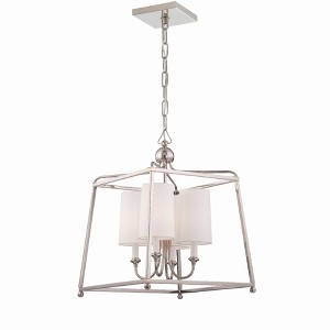 Crystorama Lighting Sylvan 4 - Light Chandelier in  Polished Nickel - 1 of 4
