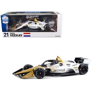 Dallara IndyCar #21 Rinus VeeKay "Bitnile" Ed Carpenter Racing "NTT IndyCar Series" (2023) 1/18 Diecast Model Car by Greenlight - 1 of 3