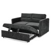 XIYUYEU Loveseat Sofa Bed with Pull-out Bed, Adjsutable Back and 2 Arm Pocket, Convertible Pull-Out Sleeper Sofa, Couches for Living Room - 4 of 4