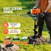 VEVOR Post Hole Digger Gas Powered, 63CC 2400W Earth Auger, Gas Auger with 8” Auger Drill Action Design Bits & 1 Extension Rod, Orange+Black - 3 of 4