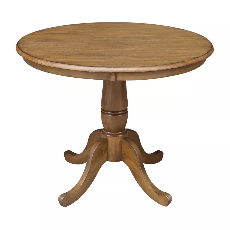 36 Round Top Pedestal Dining Table, International Round Table