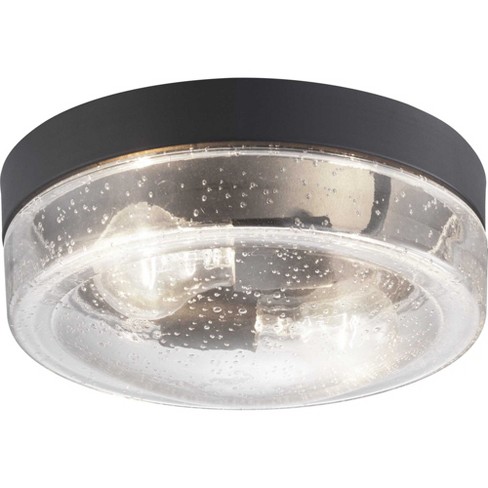 Progress Lighting P550042 Weldon 2 Light 11 Wide Outdoor Flush Mount Drum Ceiling Fixture