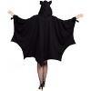 Joyfy Adult Halloween Costume Bat Costume with Zip Hoodie for Halloween Dress Up Party - 3 of 4