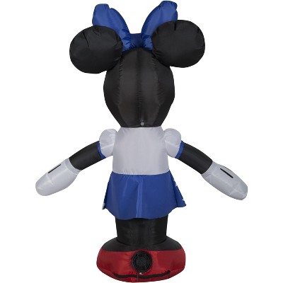 Patriotic Minnie Mouse Inflatable with Red, White, and Blue Outfit