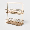 Iron Wire 2-Tier Spice Rack Gold - Threshold™ - image 3 of 3
