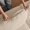 SeaCamel 110" Cloud Sectional Couches for Living Room, Convertible L-Shape Couch with Ottoman, 3 Seater Modular Sectional Sofa, Warm White - 4 of 4