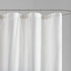 PAGED Modern Ombre Seersucker Shower Curtain for Bathroom, 72x72" Embossed Texture Shower Curtain with 12 Buttonholes, Gradient Curtain - 4 of 4