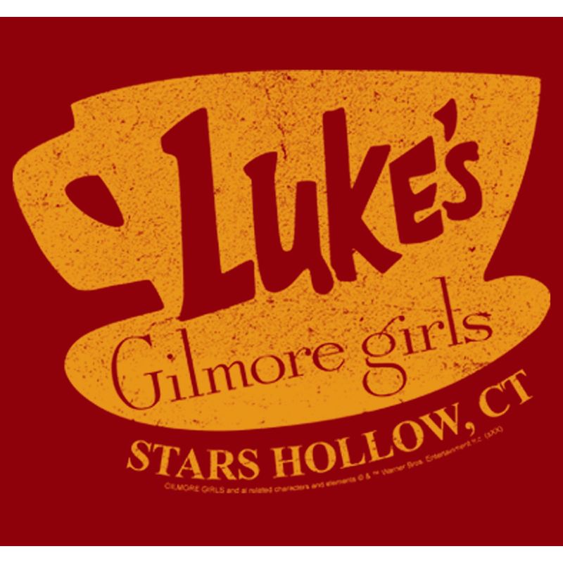 Men's Gilmore Girls Distressed Luke's Diner Logo T-Shirt, 2 of 6
