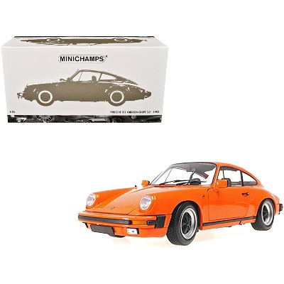 1983 Porsche 911 Carrera Coupe 3.2 Orange 1/18 Diecast Model Car by Minichamps