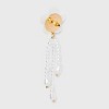 Shell Flower Earrings with Acrylic Pearl Tassel - Wild Fable™ White - 3 of 3