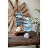 Painted Clay & River Rock Sardine Sculpture 2.5"H – Handcrafted Coastal Accent, Set of 2 by Kalalou - 3 of 3
