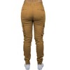 Jump Start Women's Loose  Fit  Cotton Flex Stretch Cargo Jogger Pants - 3 of 3
