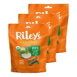 Riley's Organics Tasty Apple Large Bone Dog Treats - 1 of 4