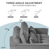 Velvet 3-in-1 Convertible Sleeper Sofa Bed, Pull-Out Loveseat Futon with Adjustable Backrest, Side Pockets and Solid Wood Frame for Living Room - 3 of 4