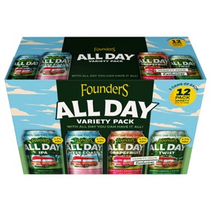 Founders Brewing All Day Variety Pack - 12pk/12 fl oz Cans - 1 of 4