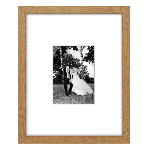 Americanflat 11x14 Picture Frame With Shatter-Resistant Glass - Set Of 2 - Use As 8x10 Frames With Mat Or Display 11x14 Photo Without Mat