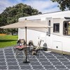 Outdoor Rug Waterproof Reversible Rug Outside Plastic Carpet, Stain & UV Resistant Portable RV Mat - 2 of 4