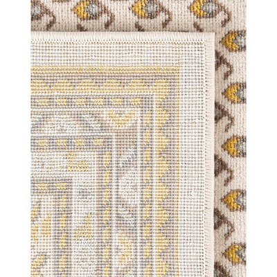 Beige Braided Easy-Care Synthetic Rectangular Rug 7' x 10'