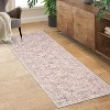 coucheta Multi-size Washable Retro Floral Accent Area Rugs, Vintage Foldable Non Slip Easy Care Carpet, for Living Room, Kitchen, Dining, Bedroom - 2 of 4