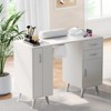 Nail Desk with Dust Collector, 42.5 inch Manicure Table with Storage for Nail Techs, Beauty Salon Workstation - 2 of 4