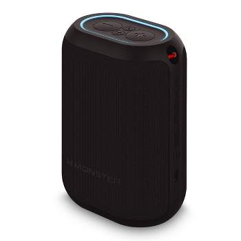 Monster DNA One Waterproof Portable Bluetooth Speaker with Omnidirectional Sound & Qi Wireless Charging Base